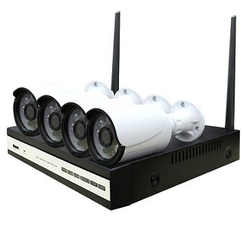 HKCAM HDNKIT + BỘ ĐẦU GHI KIT + 4 CAMERA WIFI 960P, 100% KHÔNG DÂY