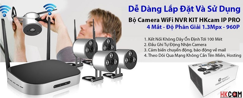 bộ camera wifi v&agrave; đầu ghi